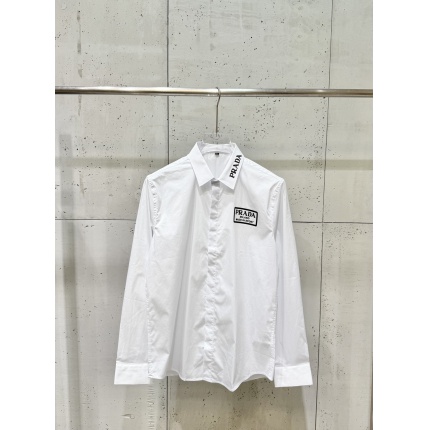 New Arrivals Prada Long Sleeve Shirts For Men in 206284