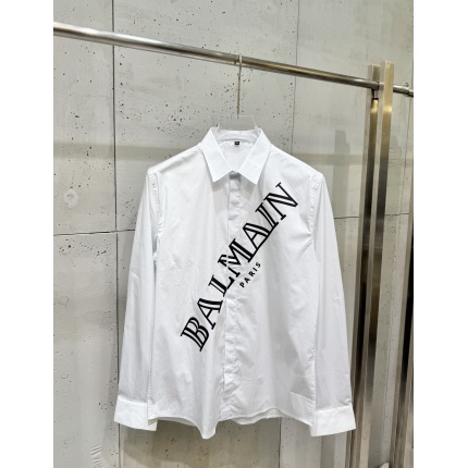 New Arrivals Balmain Long Sleeve Shirts For Men in 206296