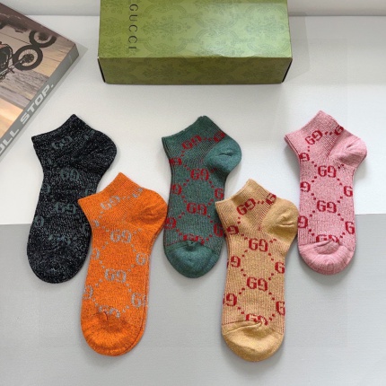 Gucci Socks A pack 5 Pairs in 206503
