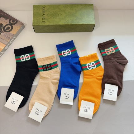 Gucci Socks A pack 5 Pairs in 206504