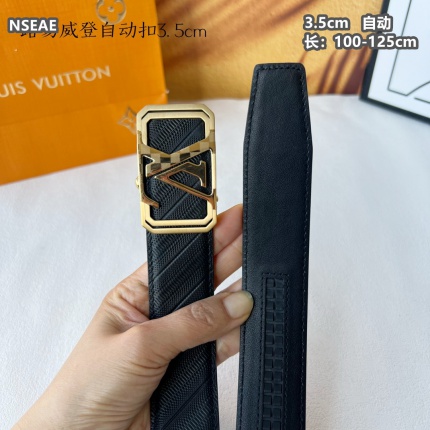 Louis Vuitton AAA Belts men 3.8 in 206570