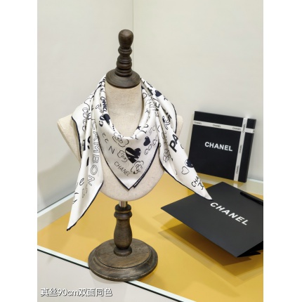 New Arrivals High quality Chanel Silk Scarf in 206659