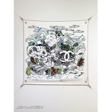 New Arrivals High quality Chanel Silk Scarf in 206663
