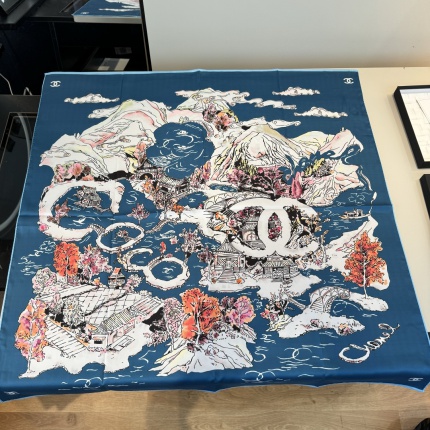 New Arrivals High quality Chanel Silk Scarf in 206714