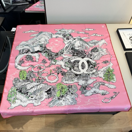 New Arrivals High quality Chanel Silk Scarf in 206715