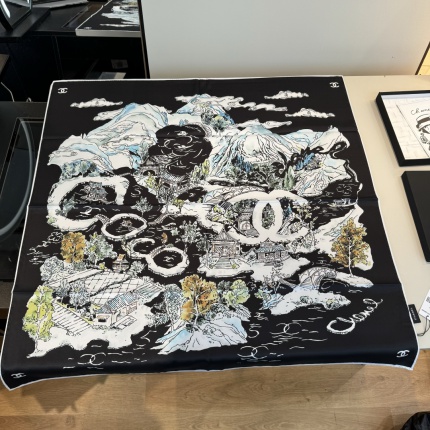 New Arrivals High quality Chanel Silk Scarf in 206716