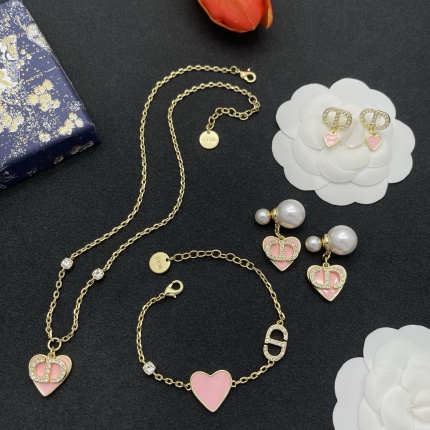New Arrivals Dior Necklace Dior Braclet Dior Earring A set in 206947