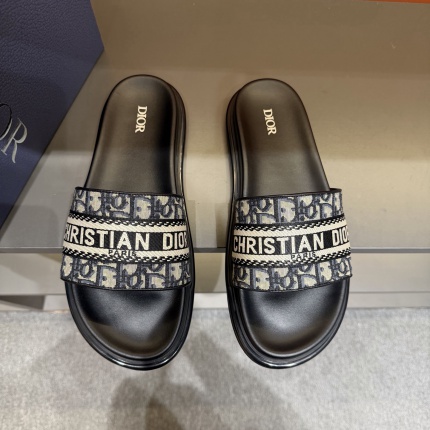 Cheap Dior Slippers For Men in 207993, $50 USD- [IB207993] - Replica Dior Slippers For Men
