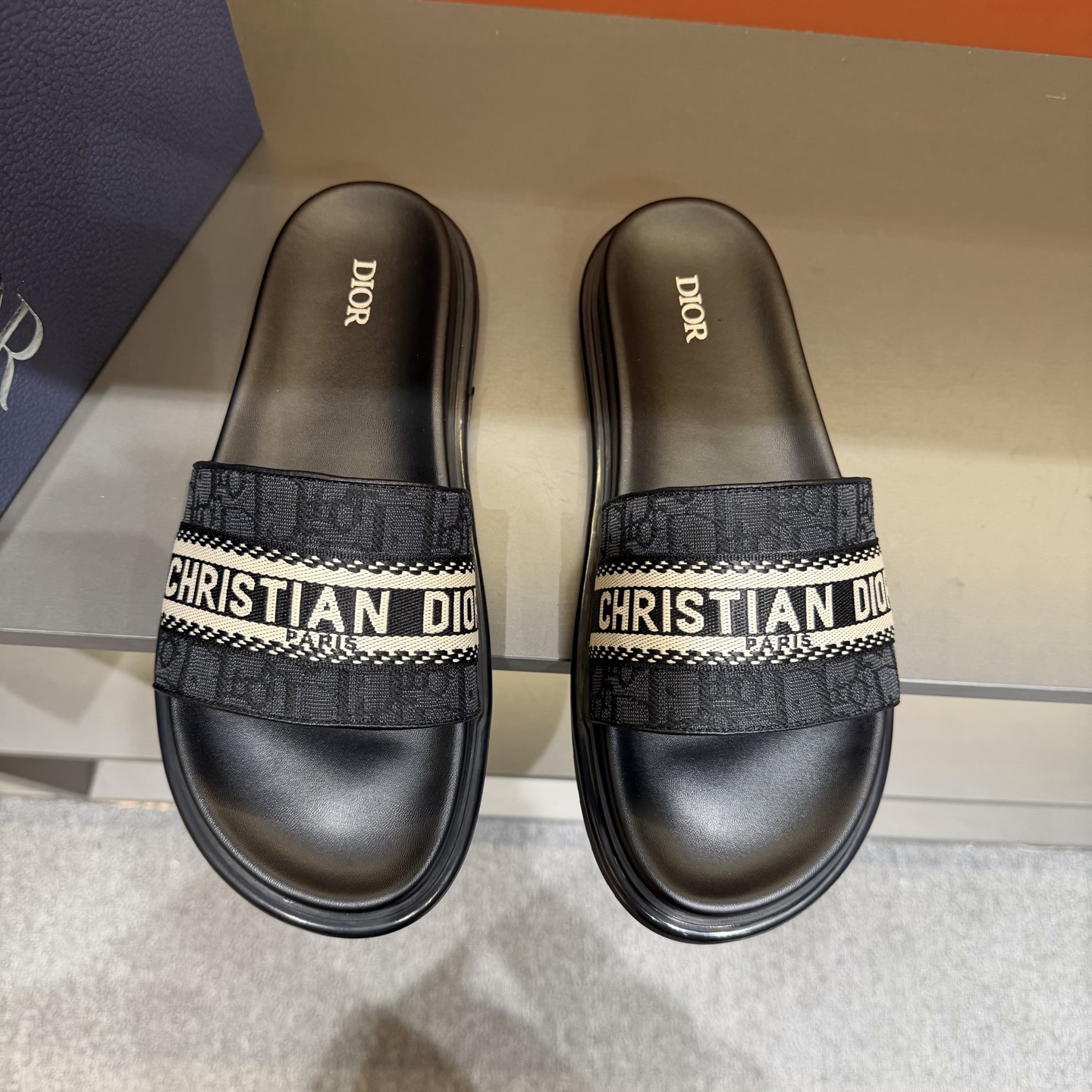 Cheap Dior Slippers For Men in 207992, $50 USD- [IB207992] - Replica Dior Slippers For Men
