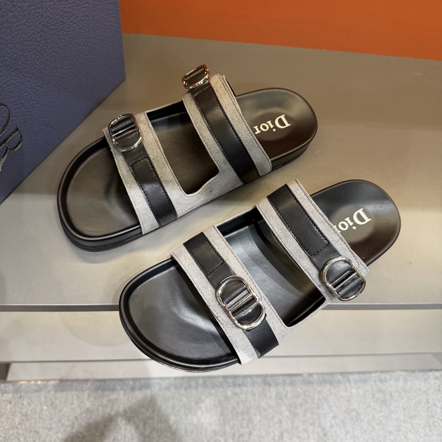 Cheap Dior Slippers For Men in 207996, $65 USD- [IB207996] - Replica Dior Slippers For Men