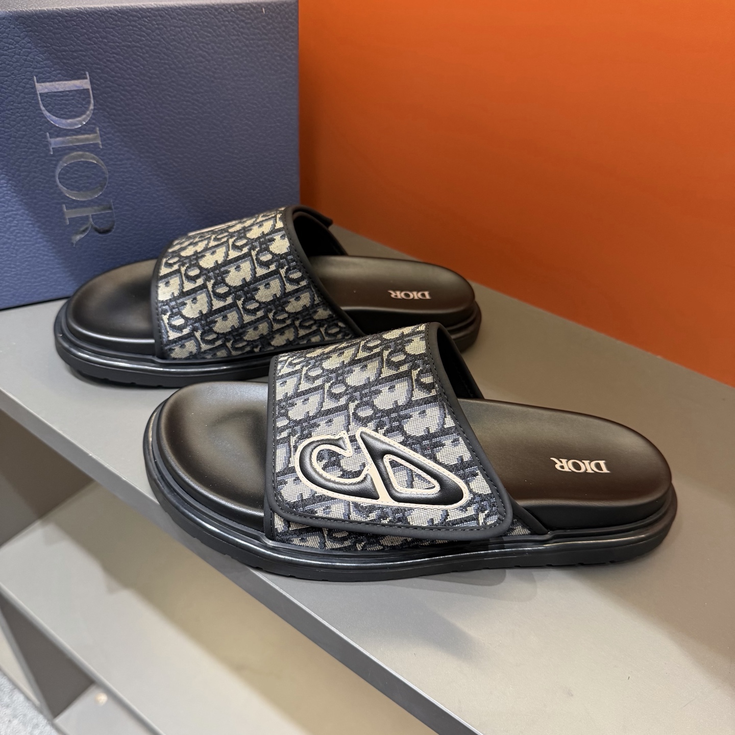 Cheap Dior Slippers For Men in 207998, $55 USD- [IB207998] - Replica Dior Slippers For Men