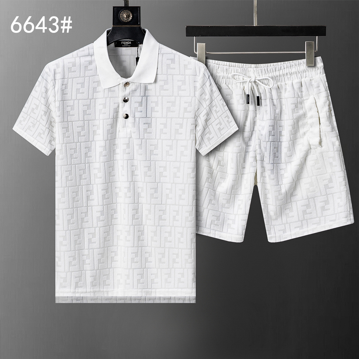 Cheap Fendi Short Tracksuits in 208043, $40 USD- [IB208043] - Replica Fendi Short Tracksuits