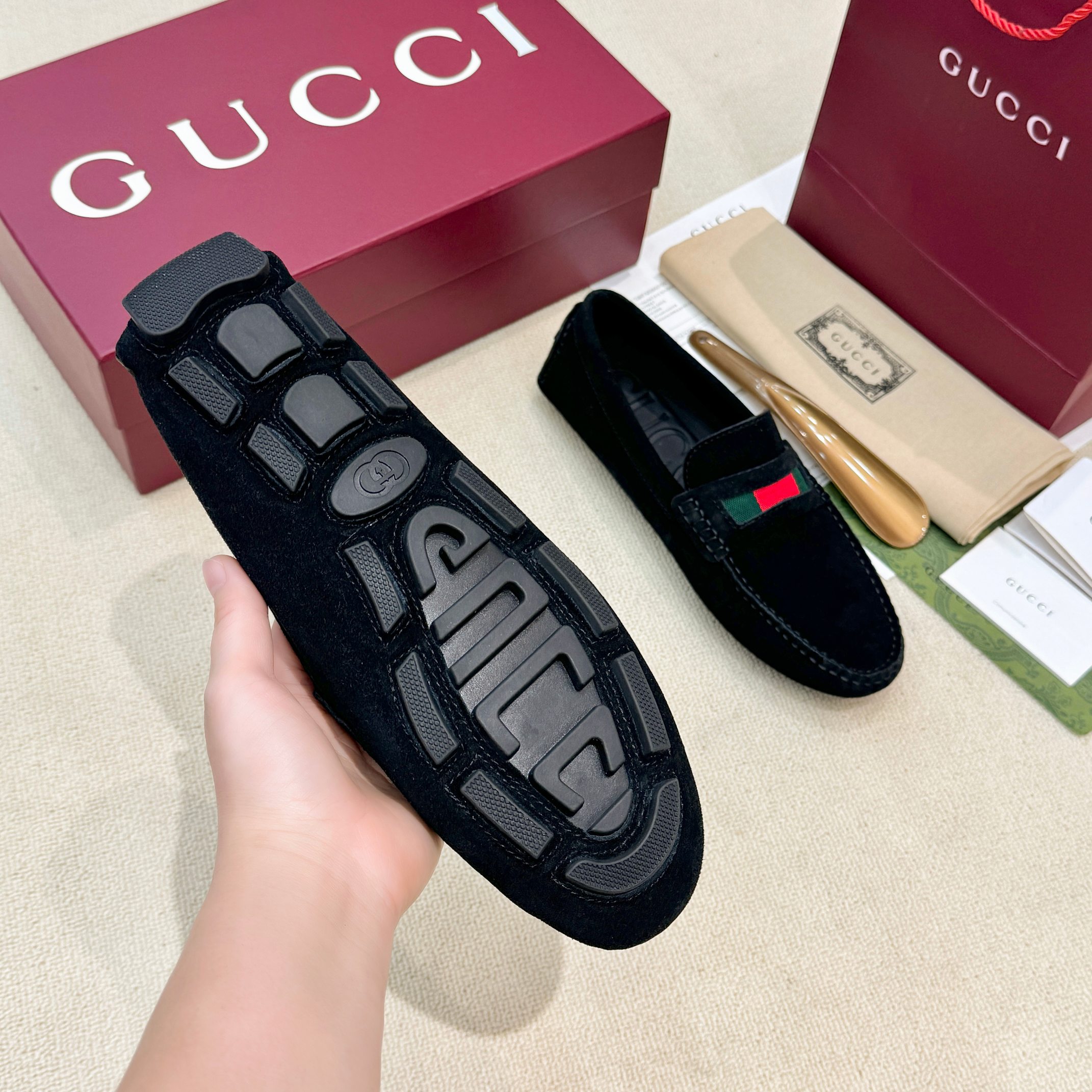 Cheap New Arrivals Gucci Loafers For Men in 208074, $85 USD- [IB208074] - Replica Gucci Loafers And Drivers For Men