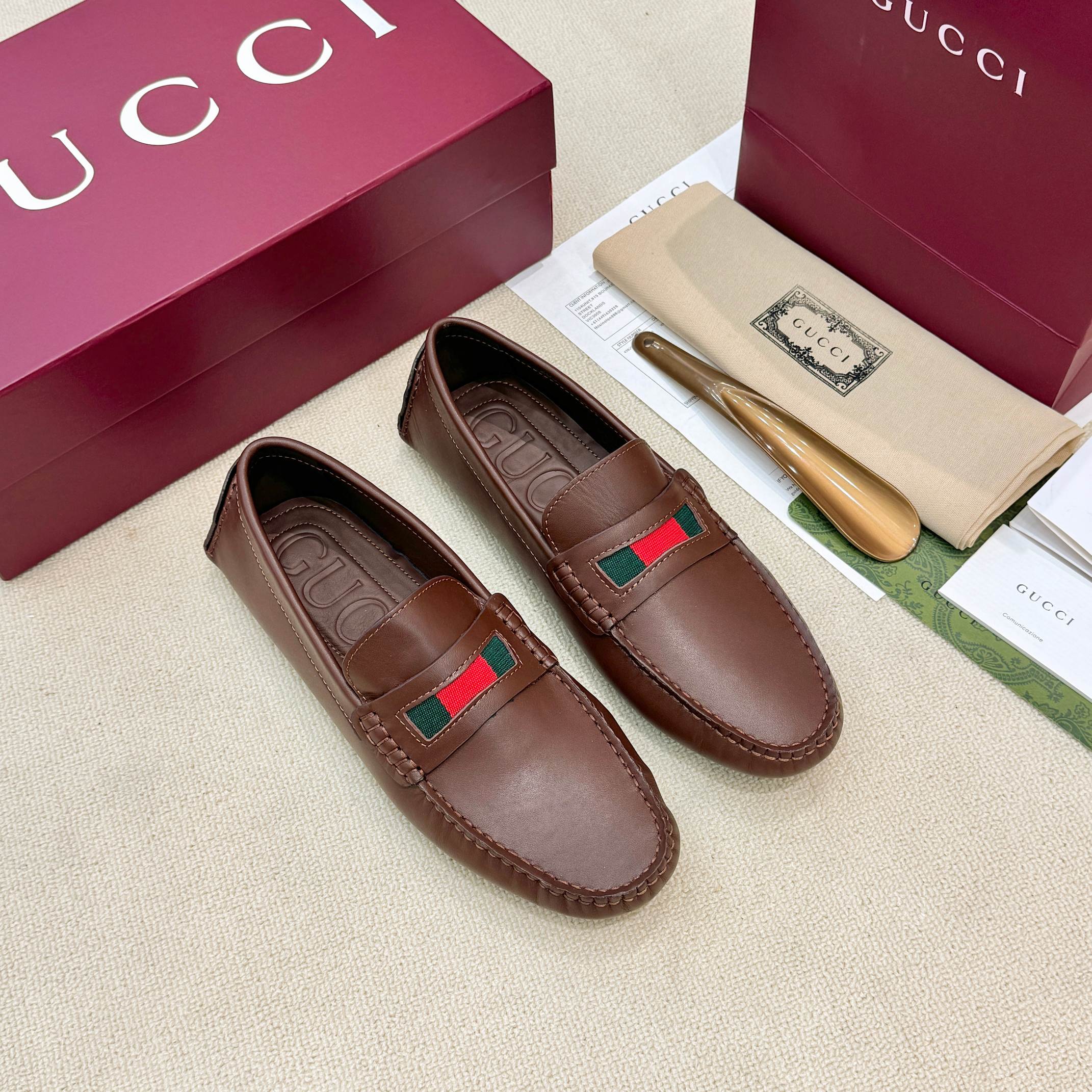 Cheap New Arrivals Gucci Loafers For Men in 208083, $85 USD- [IB208083] - Replica Gucci Loafers And Drivers For Men
