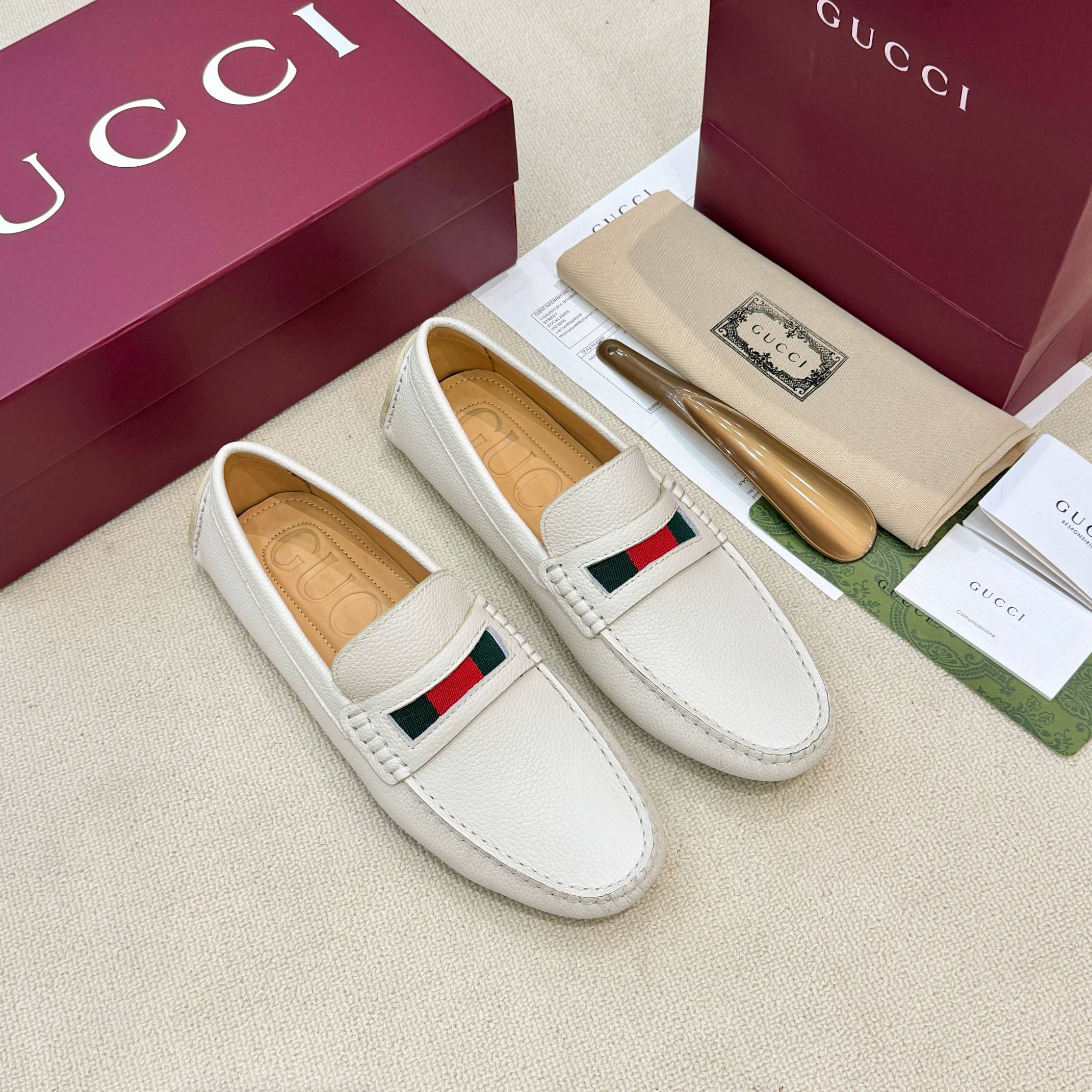 Cheap New Arrivals Gucci Loafers For Men in 208084, $85 USD- [IB208084] - Replica Gucci Loafers And Drivers For Men