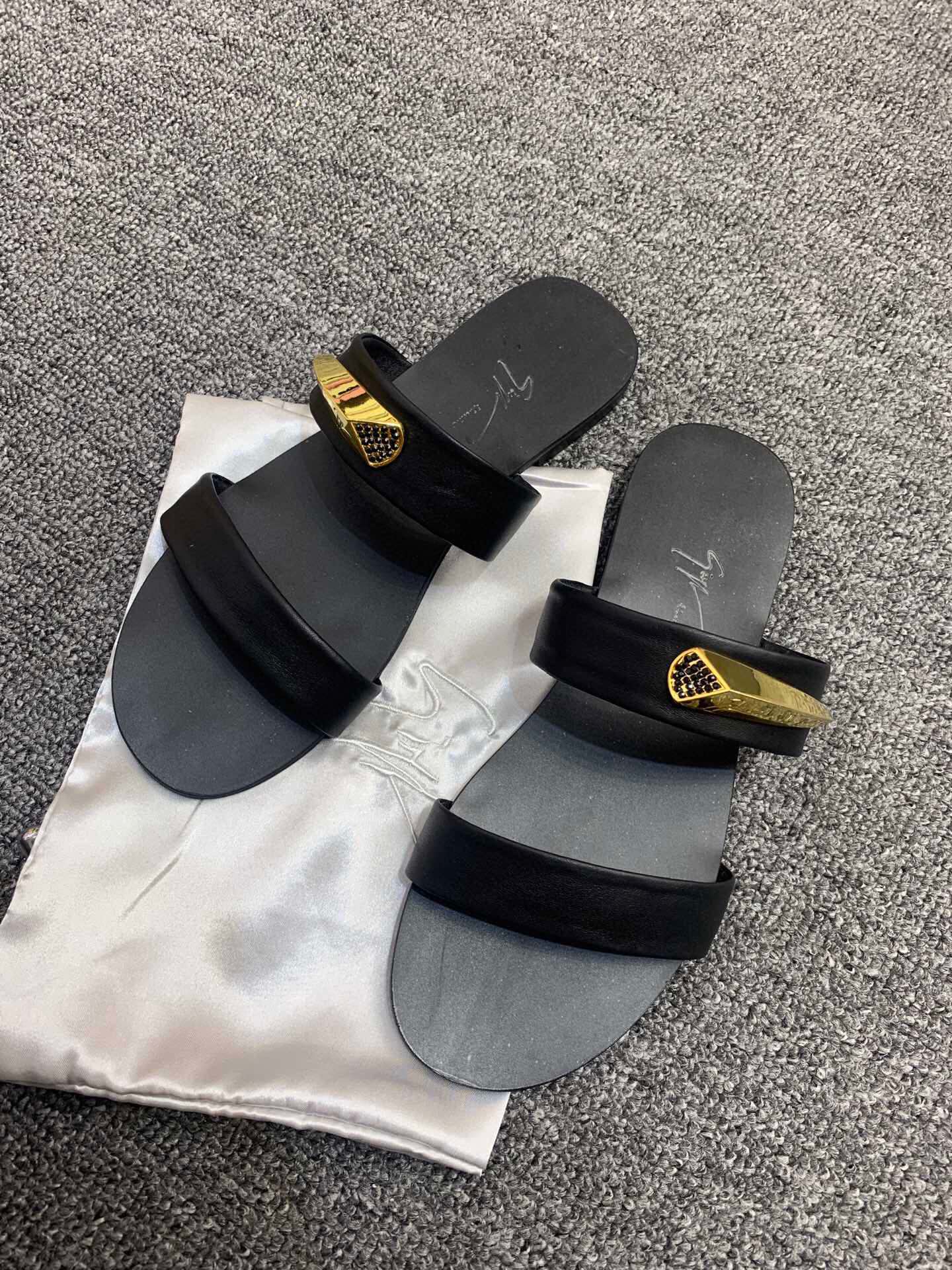 Cheap New Arrivals Giuseppe Zanot Slippers GZ Slides For Men in 208088, $60 USD- [IB208088] - Replica Giuseppe Zanot Loafers For Men