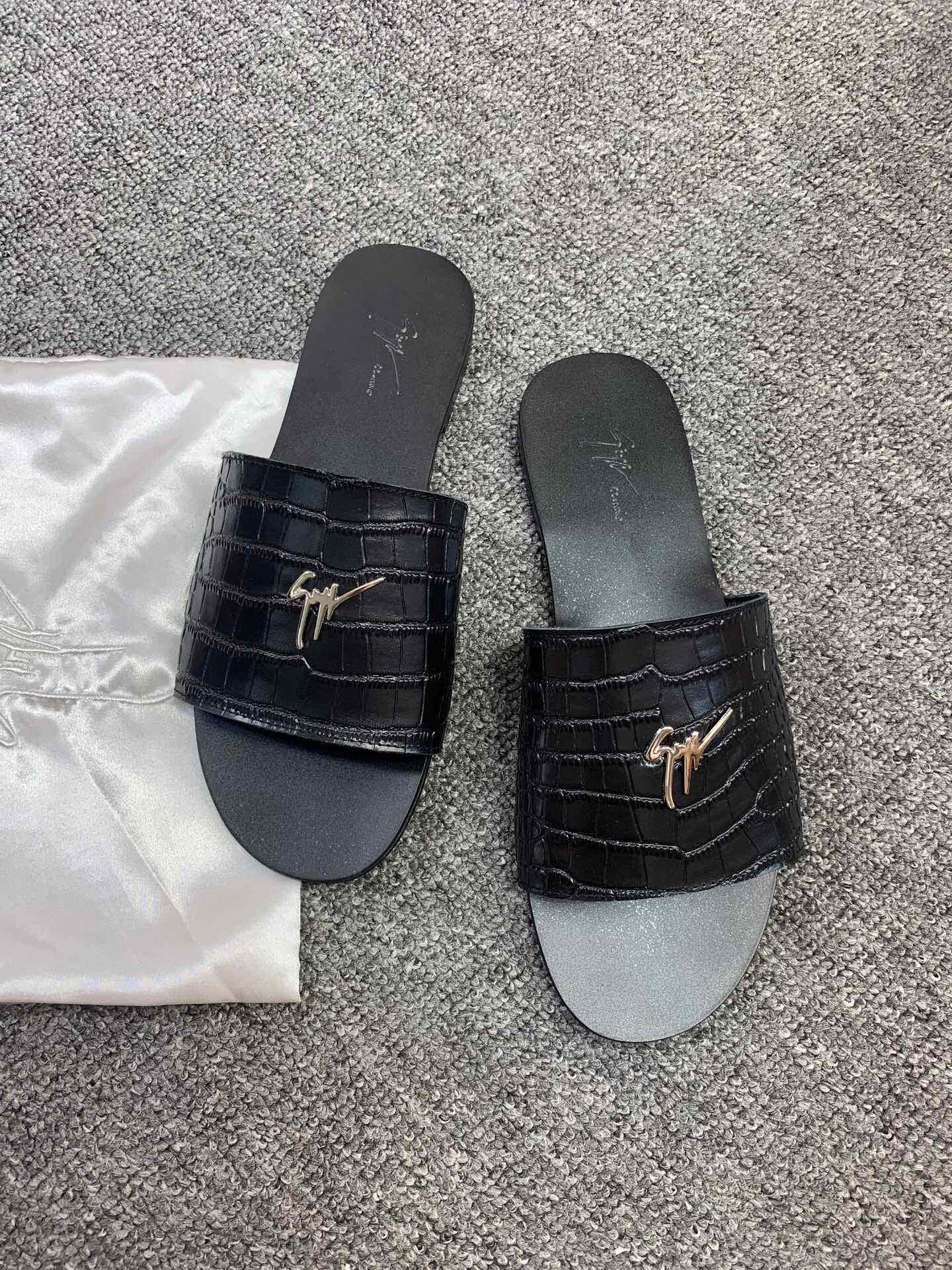 Cheap New Arrivals Giuseppe Zanot Slippers GZ Slides For Men in 208092, $60 USD- [IB208092] - Replica Giuseppe Zanot Loafers For Men