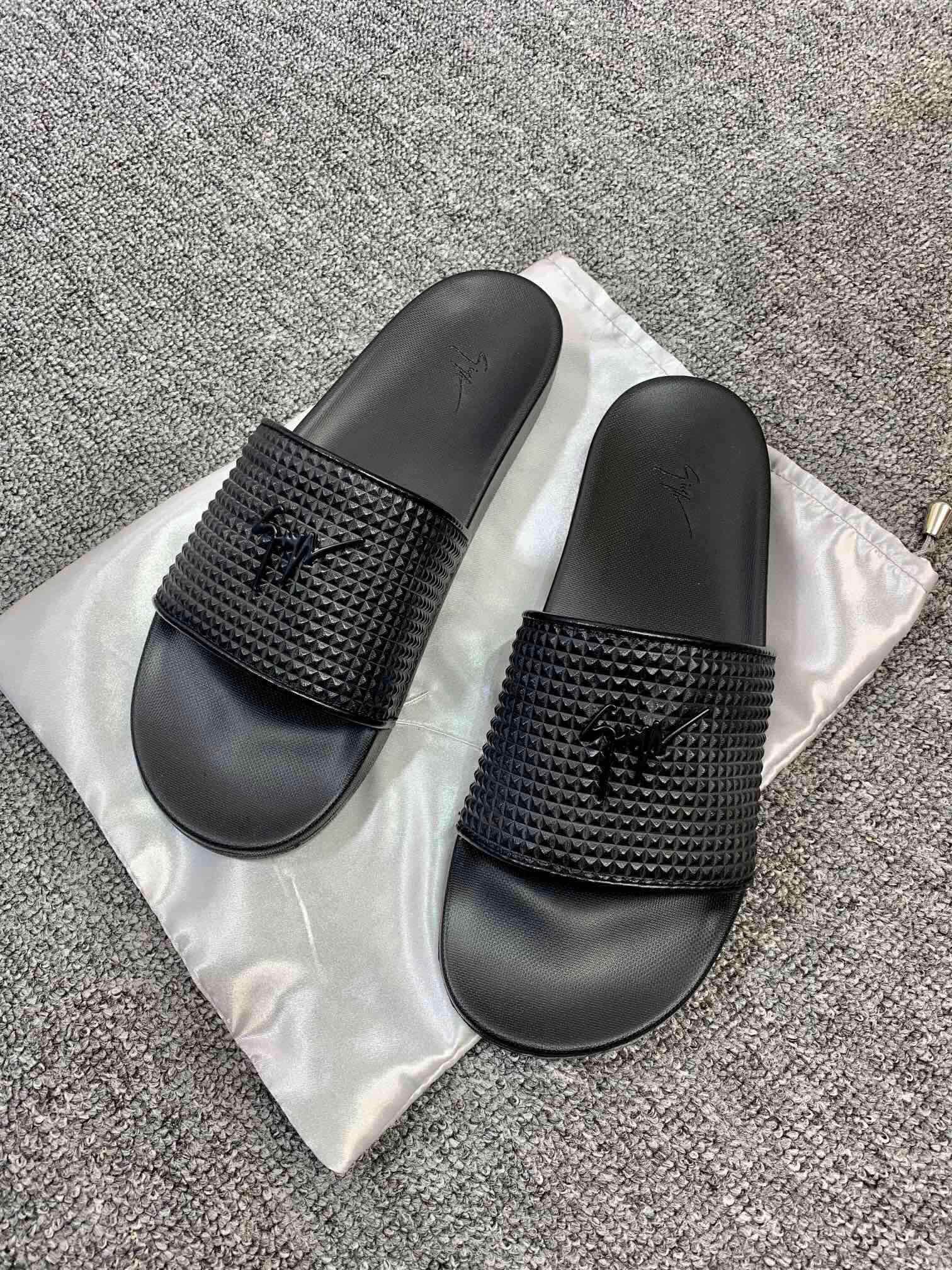 Cheap New Arrivals Giuseppe Zanot Slippers GZ Slides For Men in 208096, $60 USD- [IB208096] - Replica Giuseppe Zanot Loafers For Men