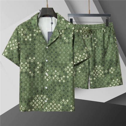 Cheap Louis Vuitton Short Tracksuits For Men in 208245, $50 USD- [IB208245] - Replica Louis Vuitton Short Tracksuits For Men