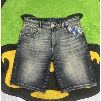 Cheap High quality Louis Vuitton Short Jeans For Men in 208805, $65 USD- [IB208805] - Replica Louis Vuitton Short Jeans For Men