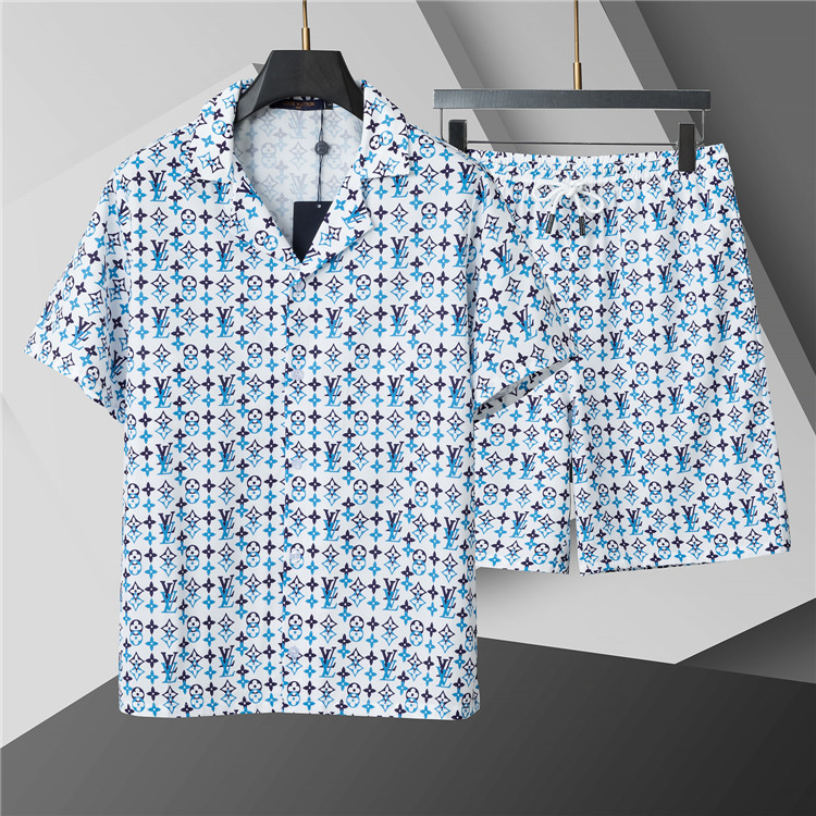 Cheap Louis Vuitton Short Tracksuits For Men in 208244, $50 USD- [IB208244] - Replica Louis Vuitton Short Tracksuits For Men