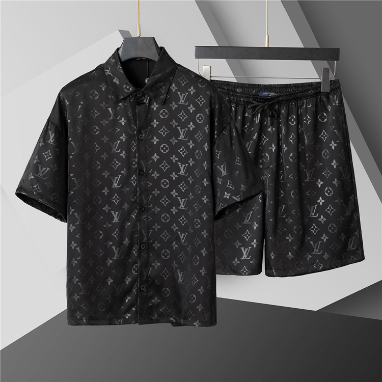 Cheap Louis Vuitton Short Tracksuits For Men in 208246, $50 USD- [IB208246] - Replica Louis Vuitton Short Tracksuits For Men