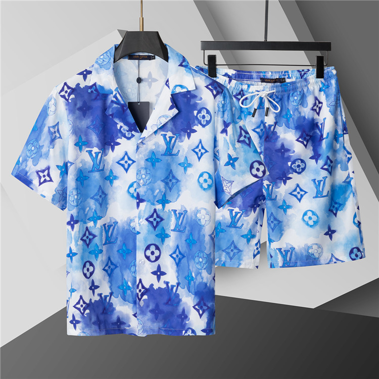 Cheap Louis Vuitton Short Tracksuits For Men in 208247, $50 USD- [IB208247] - Replica Louis Vuitton Short Tracksuits For Men