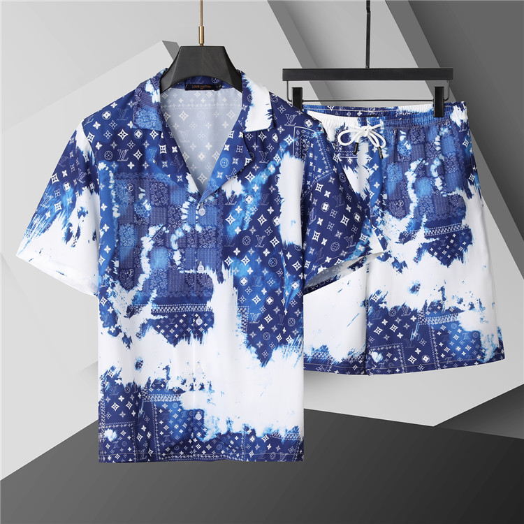 Cheap Louis Vuitton Short Tracksuits For Men in 208248, $50 USD- [IB208248] - Replica Louis Vuitton Short Tracksuits For Men