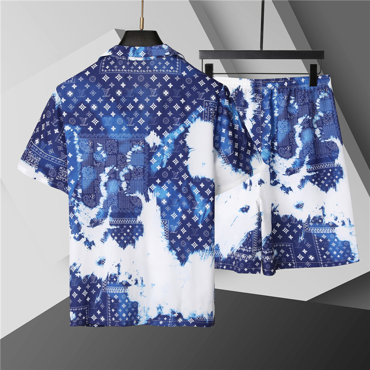 Cheap Louis Vuitton Short Tracksuits For Men in 208248, $50 USD- [IB208248] - Replica Louis Vuitton Short Tracksuits For Men