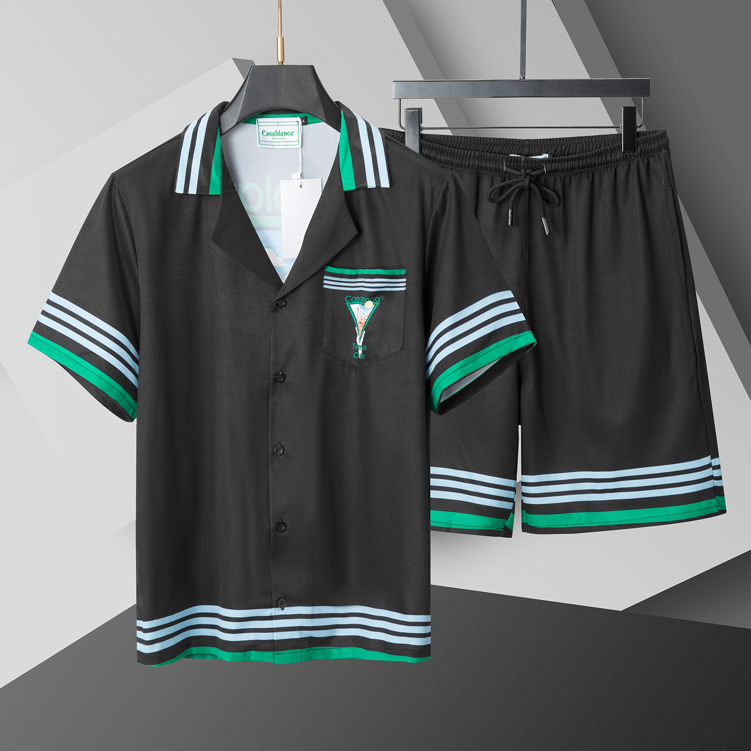 Cheap New Arrivals Casablanca Short Tracksuits For Men in 208256, $50 USD- [IB208256] - Replica Casablanca Tracksuits