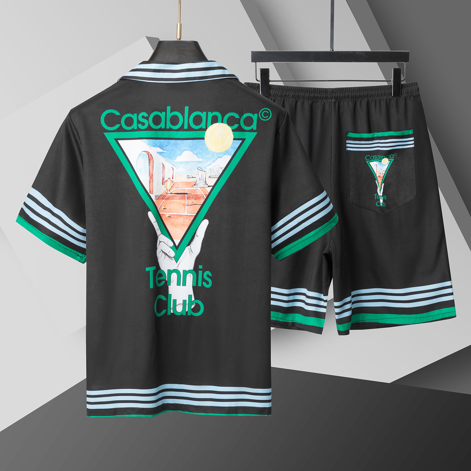 Cheap New Arrivals Casablanca Short Tracksuits For Men in 208256, $50 USD- [IB208256] - Replica Casablanca Tracksuits