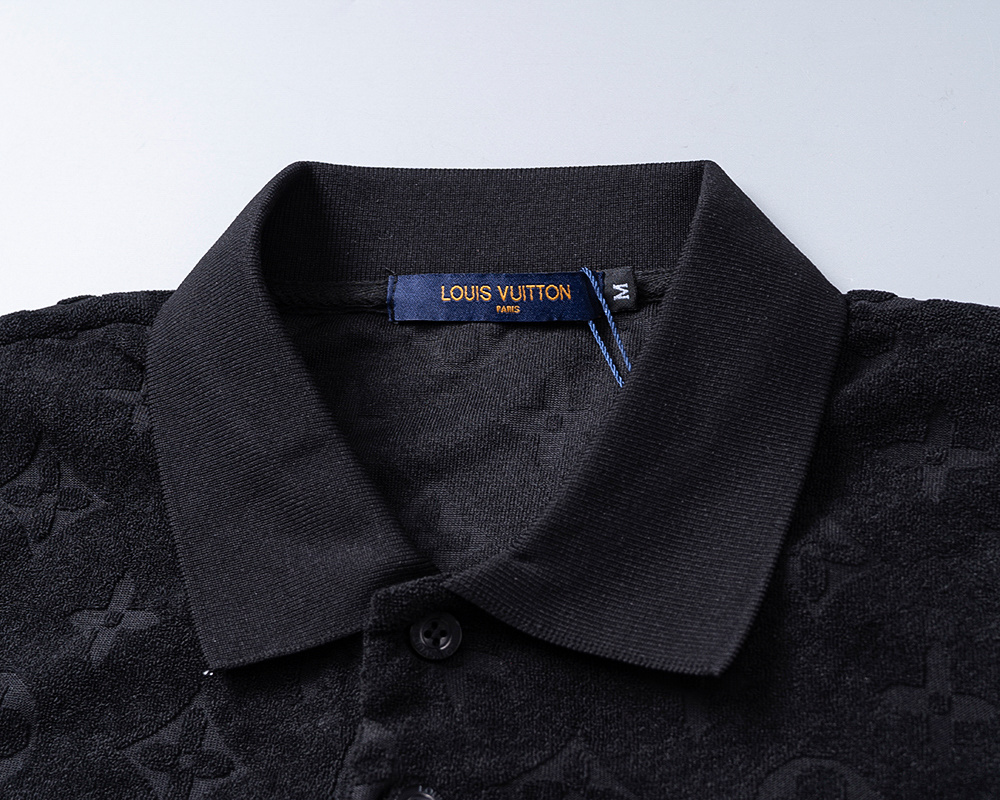 Cheap 2026 Spring Summer New Polo ShirtTowel jacquard fabric M-3XL  in 208305, $25 USD- [IB208305] - Replica Louis Vuitton Polo T-Shirts for Men