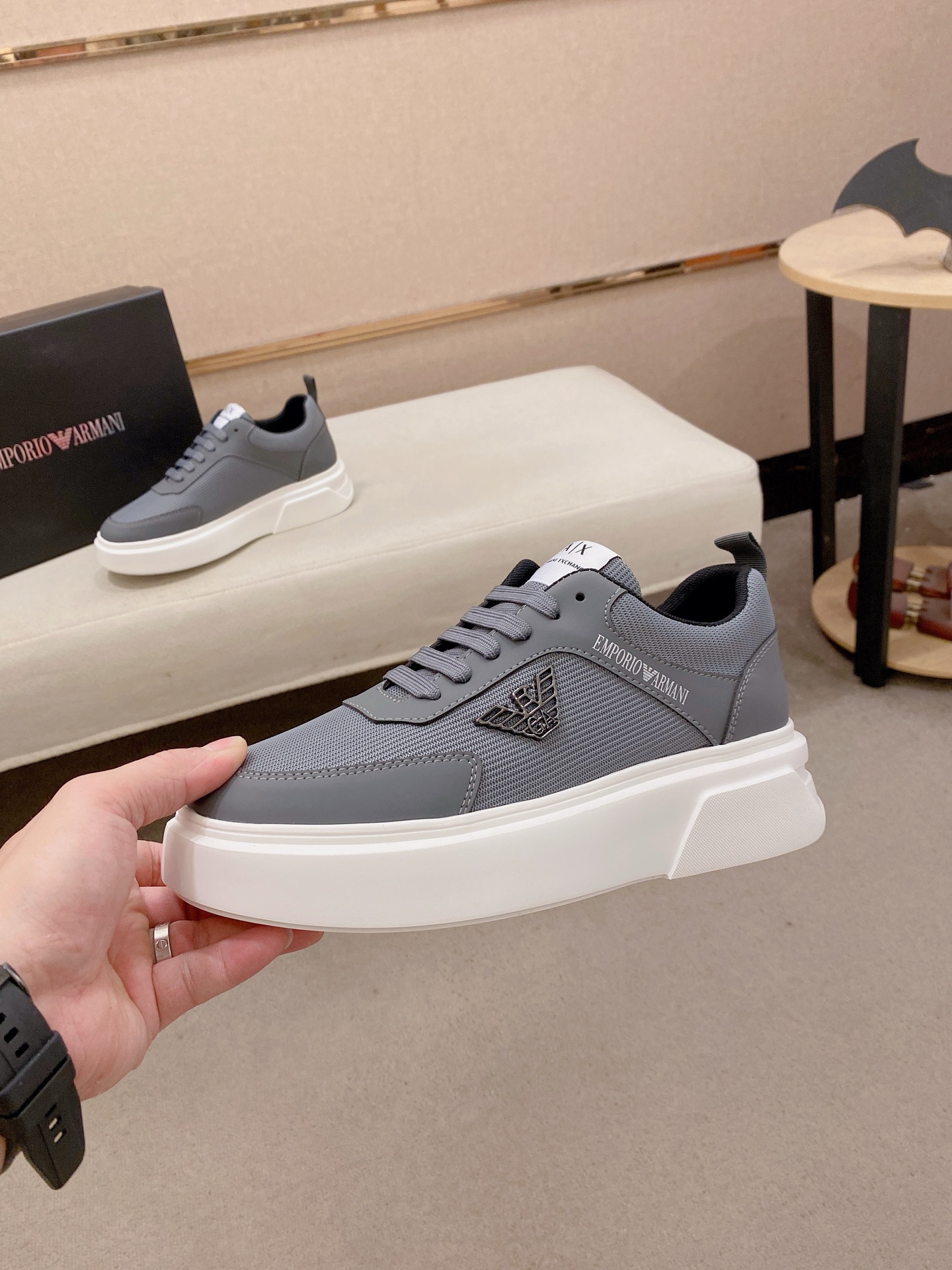 Cheap Armani Sneakers For Men in 208340, $75 USD- [IB208340] - Replica Armani Sneakers For Men