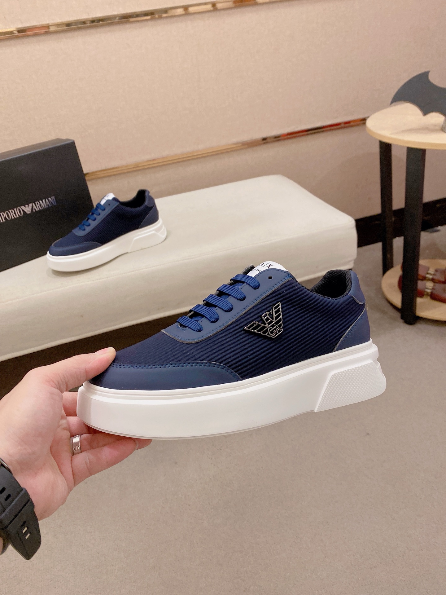 Cheap Armani Sneakers For Men in 208343, $75 USD- [IB208343] - Replica Armani Sneakers For Men