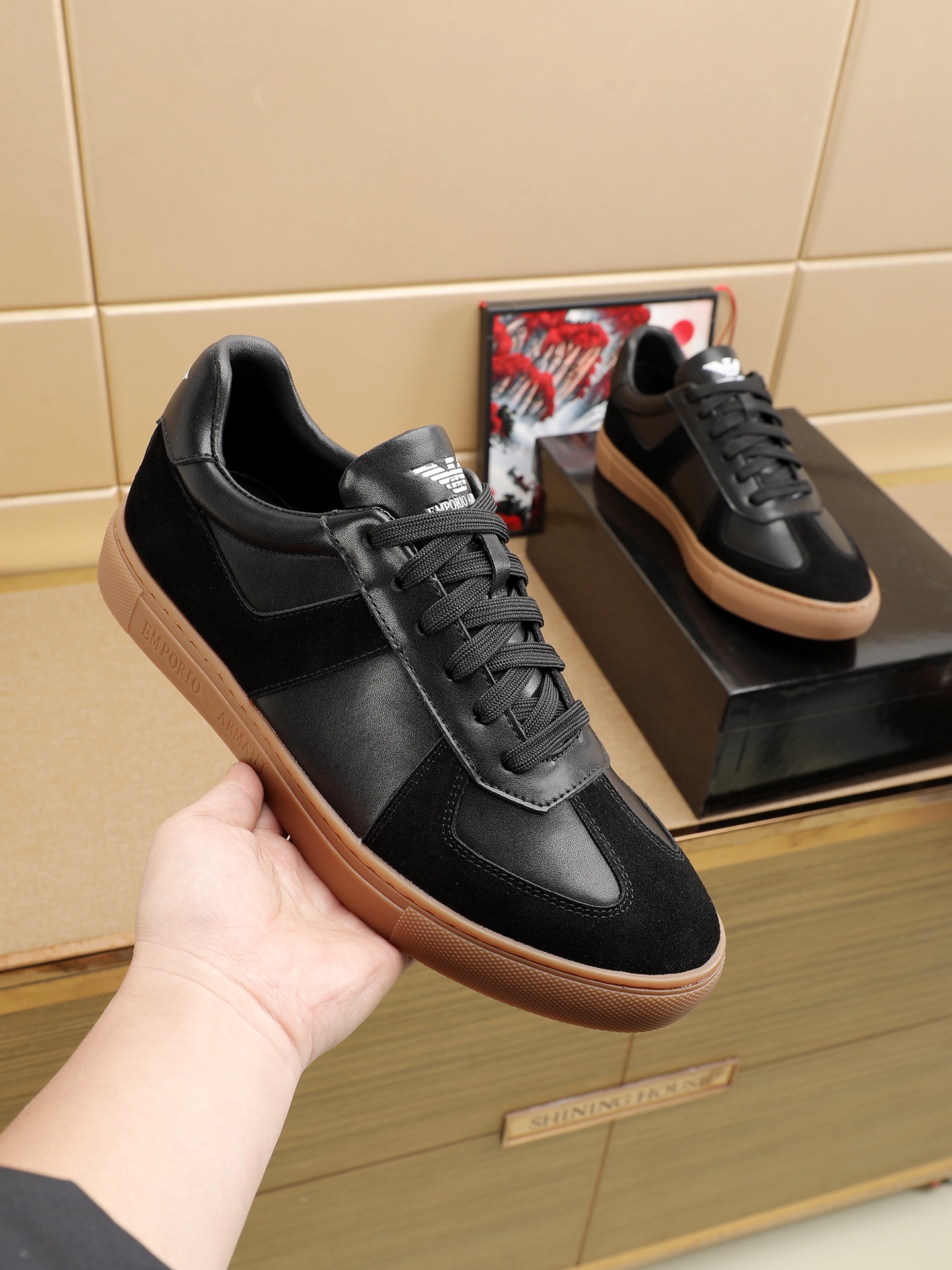 Cheap Armani Sneakers For Men in 208347, $75 USD- [IB208347] - Replica Armani Sneakers For Men