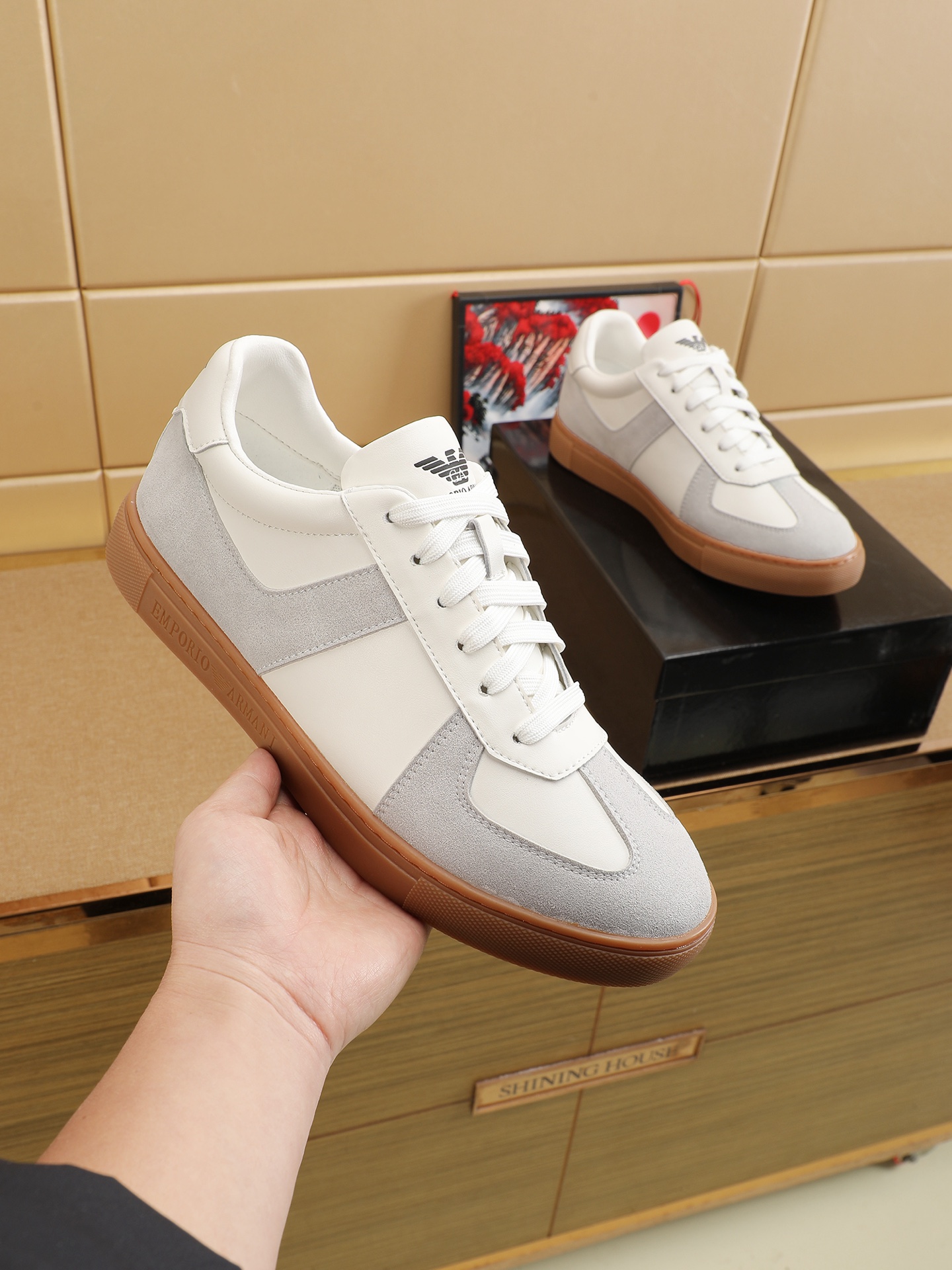 Cheap Armani Sneakers For Men in 208348, $75 USD- [IB208348] - Replica Armani Sneakers For Men