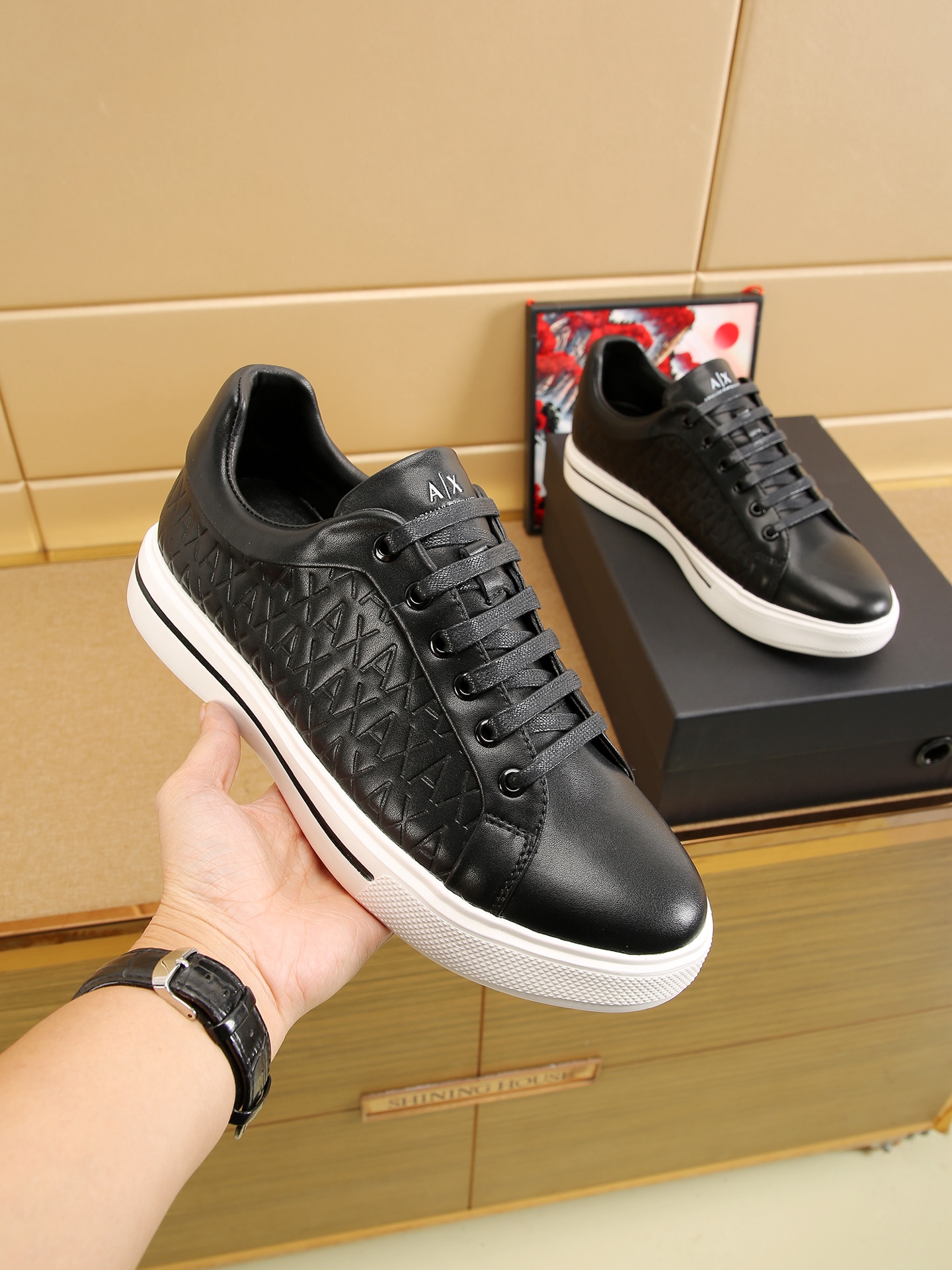 Cheap Armani Sneakers For Men in 208349, $75 USD- [IB208349] - Replica Armani Sneakers For Men