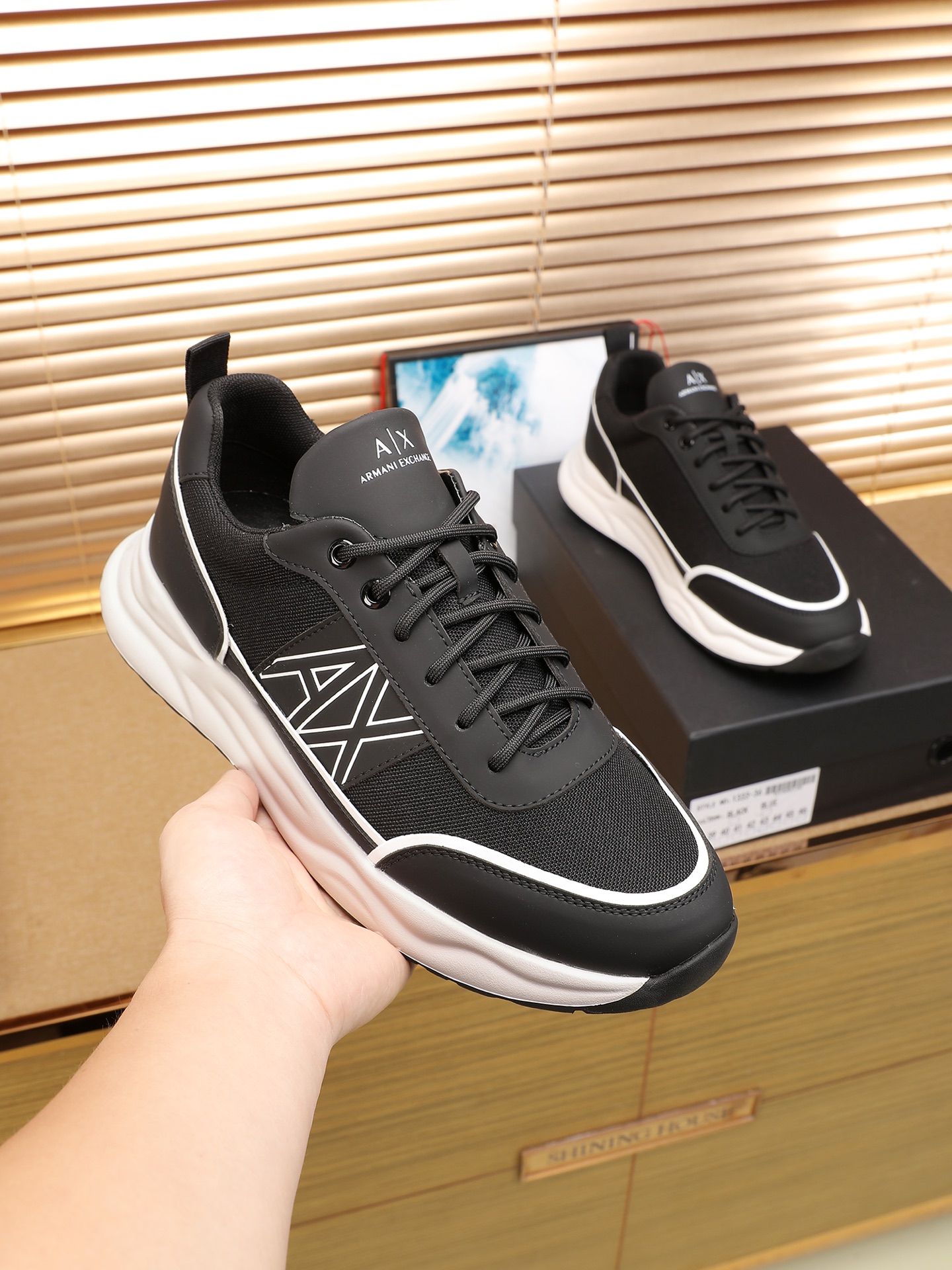Cheap Armani Sneakers For Men in 208352, $75 USD- [IB208352] - Replica Armani Sneakers For Men