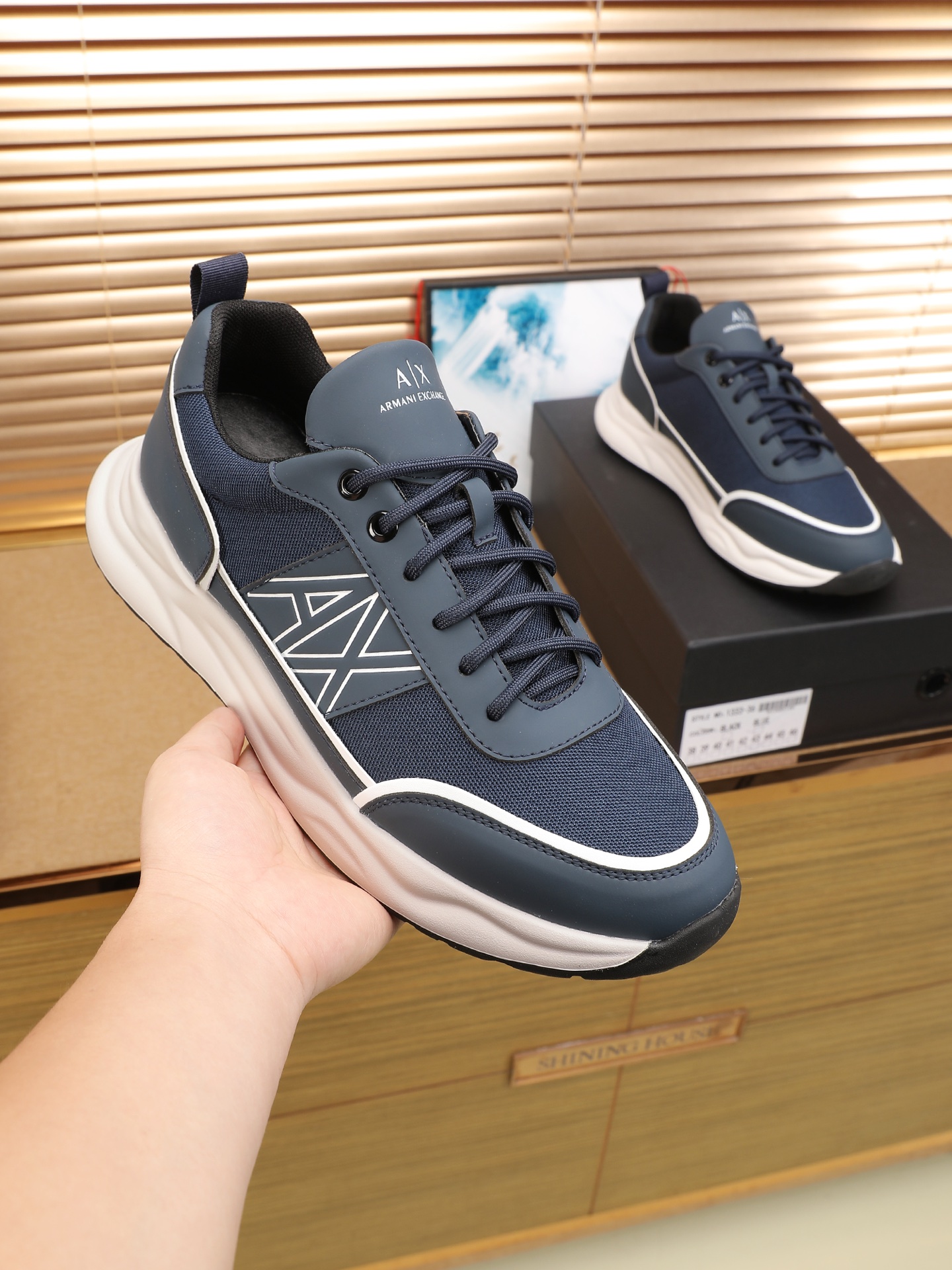 Cheap Armani Sneakers For Men in 208353, $75 USD- [IB208353] - Replica Armani Sneakers For Men
