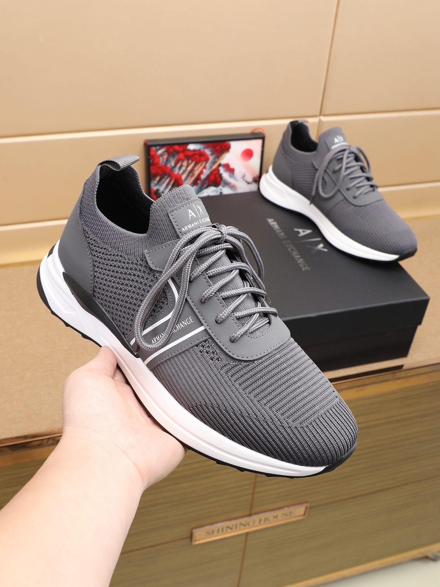 Cheap Armani Sneakers For Men in 208354, $75 USD- [IB208354] - Replica Armani Sneakers For Men