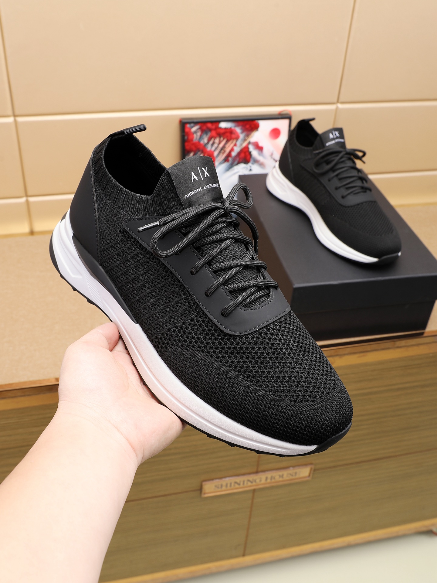 Cheap Armani Sneakers For Men in 208355, $75 USD- [IB208355] - Replica Armani Sneakers For Men