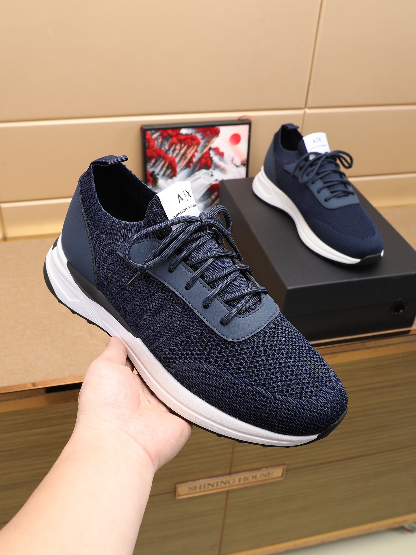 Cheap Armani Sneakers For Men in 208356, $75 USD- [IB208356] - Replica Armani Sneakers For Men