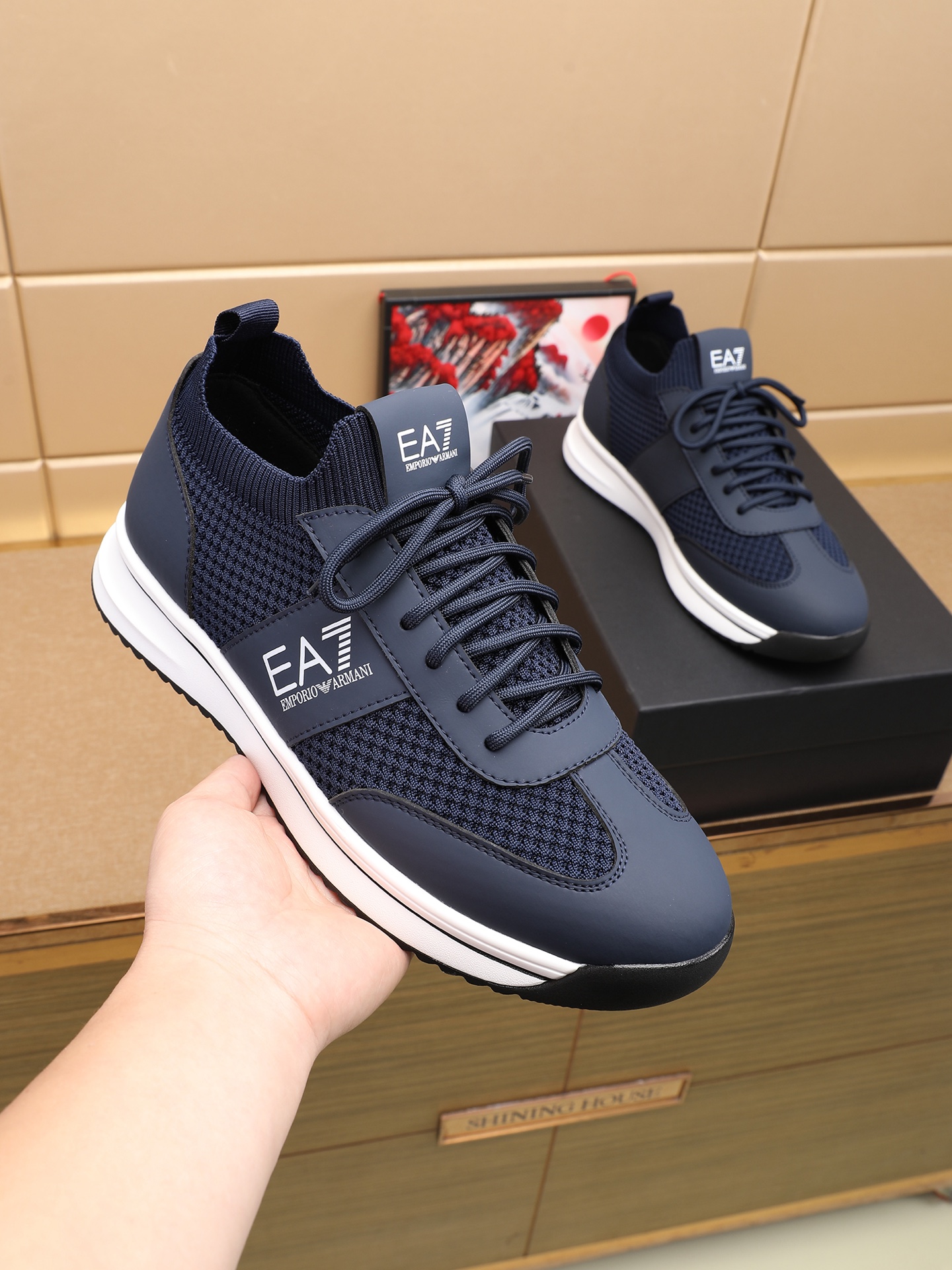 Cheap Armani Sneakers For Men in 208357, $75 USD- [IB208357] - Replica Armani Sneakers For Men