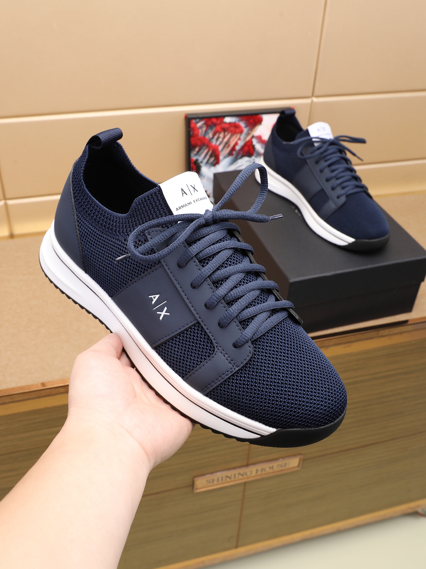 Cheap Armani Sneakers For Men in 208359, $75 USD- [IB208359] - Replica Armani Sneakers For Men