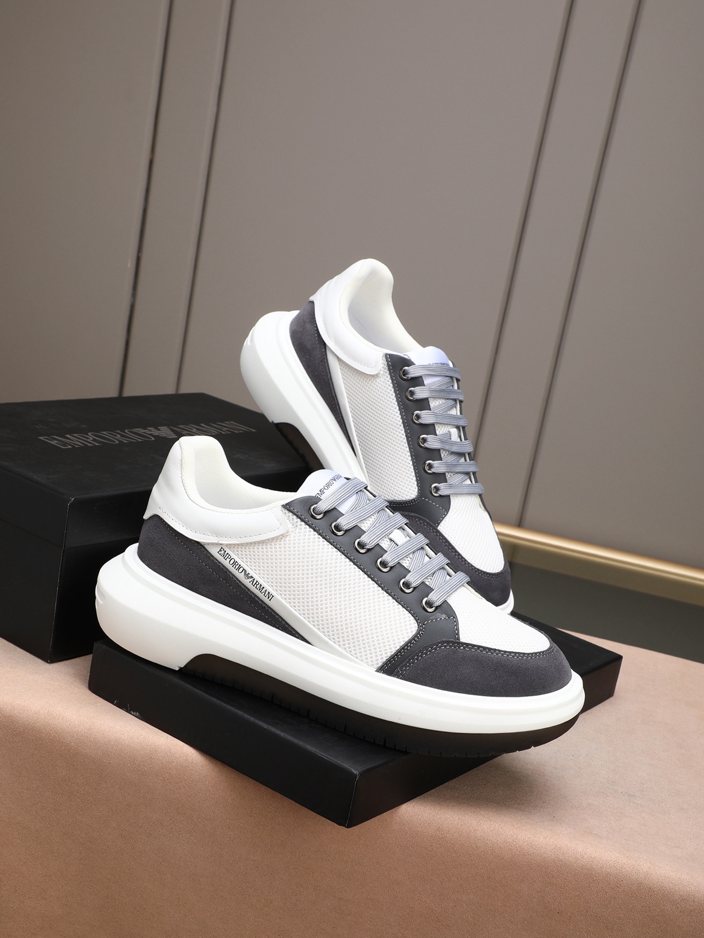 Cheap Armani Sneakers For Men in 208365, $80 USD- [IB208365] - Replica Armani Sneakers For Men