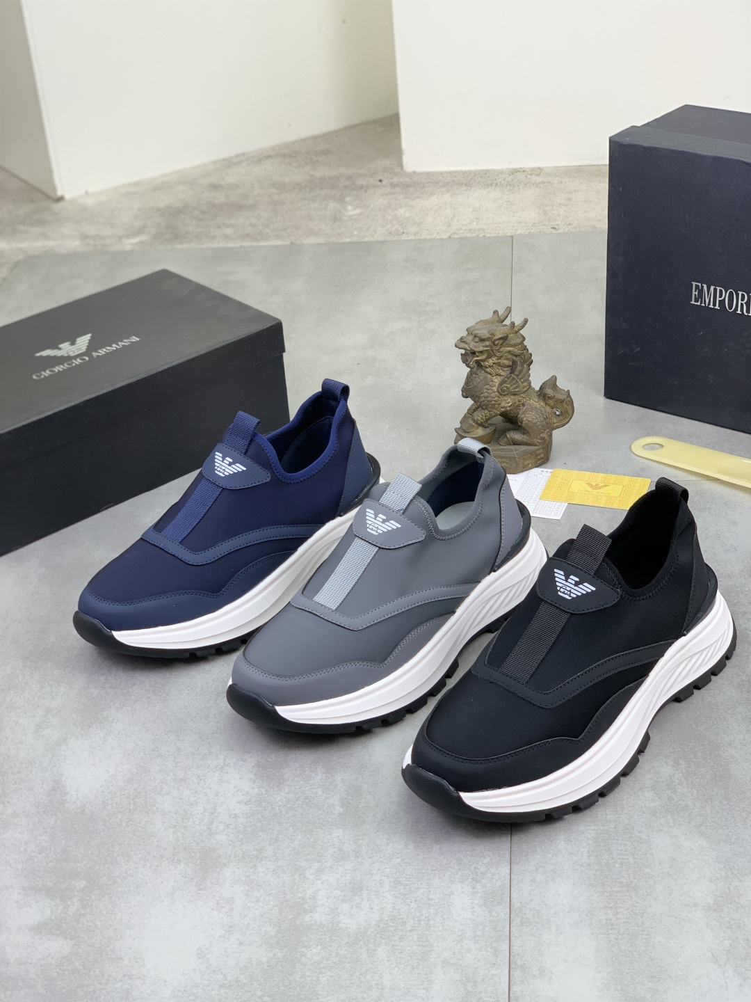 Cheap Armani Sneakers For Men in 208373, $80 USD- [IB208373] - Replica Armani Sneakers For Men