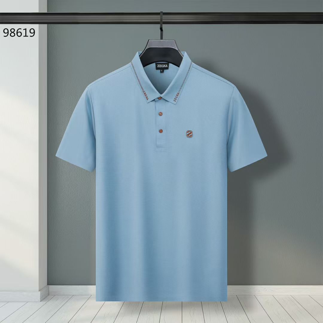 Cheap New Arirvals Zegna Polo T-shirts For Men in 208477, $28 USD- [IB208477] - Replica Salvatore Ferragamo  Polo T-shirts for Men