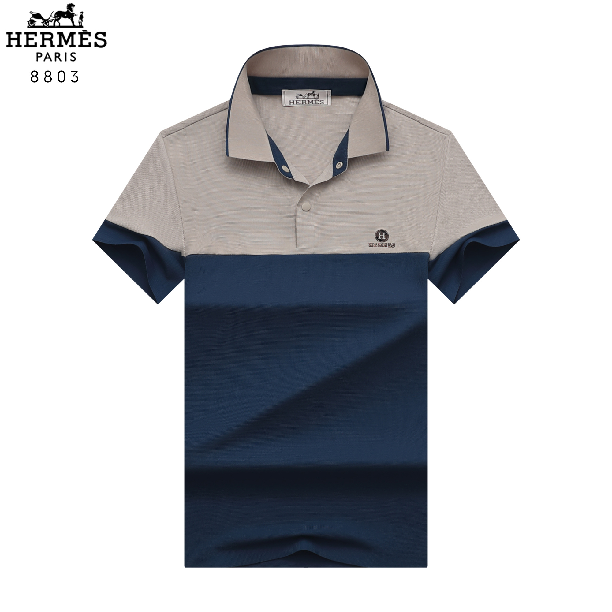 Cheap New Arirvals Hermes Polo T-shirts For Men in 208507, $28 USD- [IB208507] - Replica Hermes Polo T-Shirts for Men