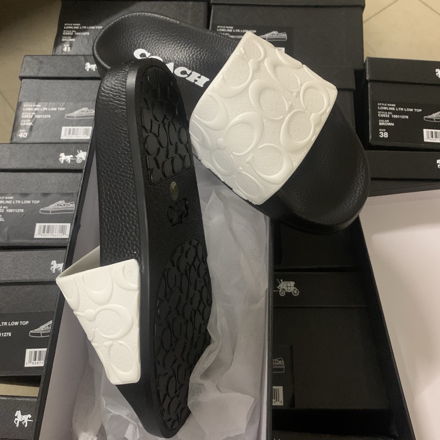 Cheap new Women Coach Slippers  size 36-41 in 208586, $38 USD- [IB208586] - Replica Coach Slippers