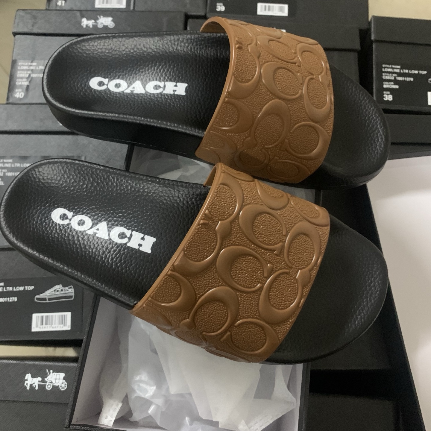 Cheap new Women Coach Slippers  size 36-41 in 208587, $38 USD- [IB208587] - Replica Coach Slippers